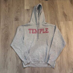 Temple University Gray Hoodie Size Small